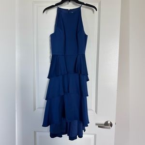 Aiden Mattox high low ruffles dress